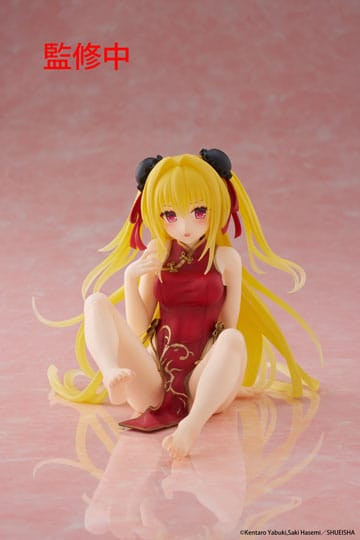 Figure: To Love Ru Darkness PVC Statue Desktop Cute Figure Golden Darkness (Chinese Dress Ver.) 13cm