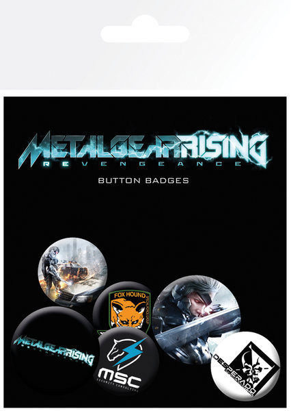 Button Badge Set: Metal Gear Rising - Solid