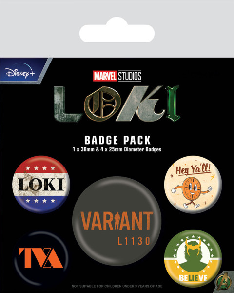 Button Badge Set: Loki - TVA