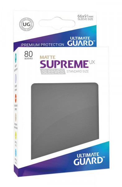 Ultimate Guard Supreme UX Sleeves Standardgröße Matt Dunkelgrau (80)