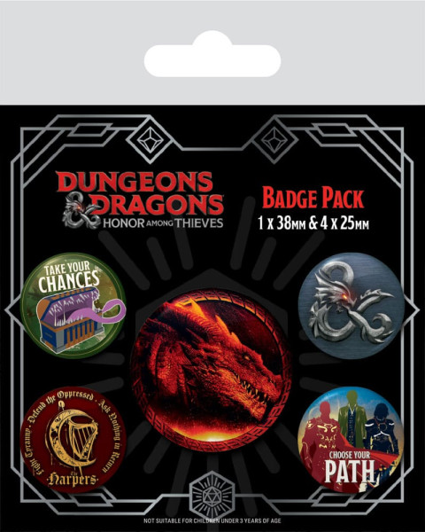 Button Badge Set: Dungeons and Dragons - Movie