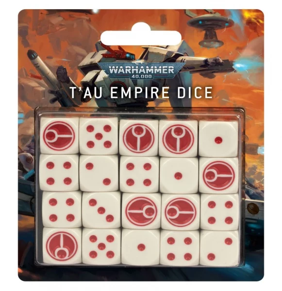 Warhammer 40,000: 56-31 Tau Empire Dice Set 2022