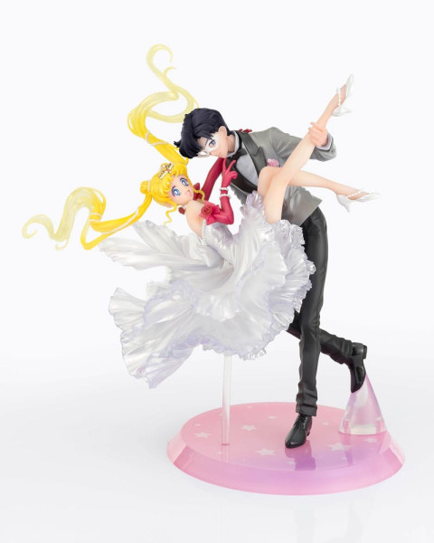 Figure: Sailor Moon FiguartsZERO Chouette PVC Statue Usagi & Tuxedo Mask Moonlight Glow Edition 24 c