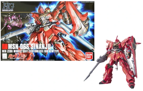 Model Kit: HG Gundam Universal Century 116 - MSN-06S Sinanju Neo Zeon Custom Newtype 1/144