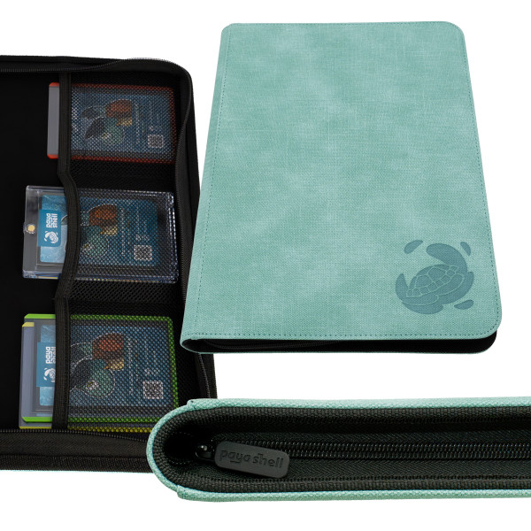 Caratex Zip Binder Card Album 9/18 Pocket Sideloading 360 - Turquoise