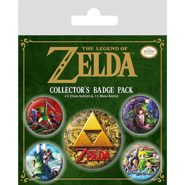 Button Badge Set: The Legend of Zelda - Classics