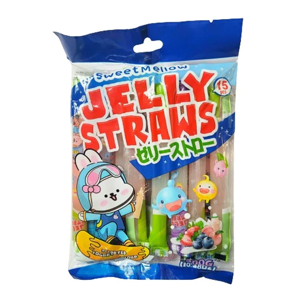 Snack: Jelly Sticks / Straws - Assorted Yoghurt Flavours 300g