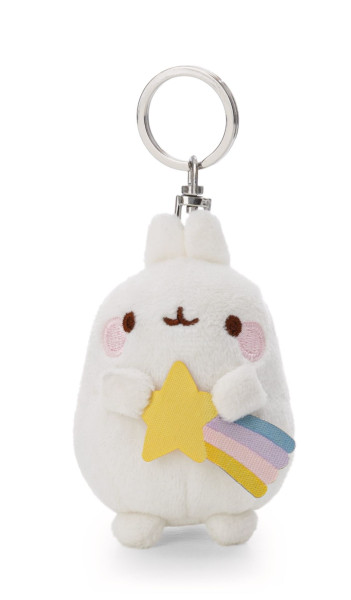 Molang - Schlüsselanhänger Molang mit Sternschnuppe 8cm