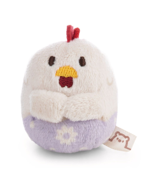 Mymochi minis - Huhn Henna mit Blumen Schlüsselanhänger 5cm