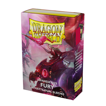 Dragon Shield Japanese size Dual Matte Sleeves - Fury 'Alaria, Commonwealth Champion' (60 Sleeves)