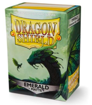 DRAGON SHIELD MATTE SLEEVES - EMERALD (100 SLEEVES)