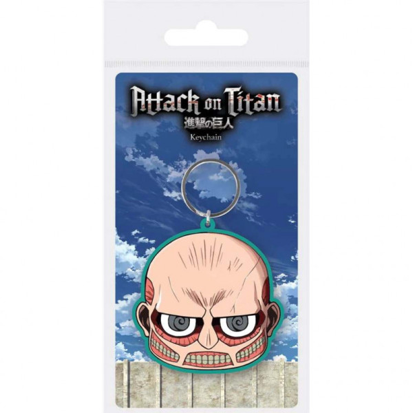 Schlüsselanhänger: Attack on Titan S3 - Gummi Titanenkopf
