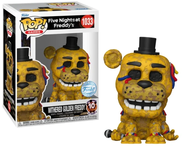 Funko POP! Games 1033 Five Nights at Freddys - Withered Golden Freddy 9 cm
