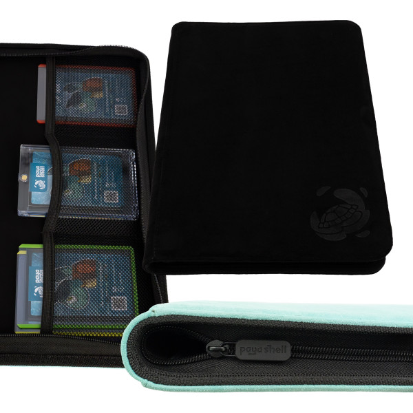 Resiplush Zip Binder Card Album 9/18 Pocket Sideloading 360 - Black