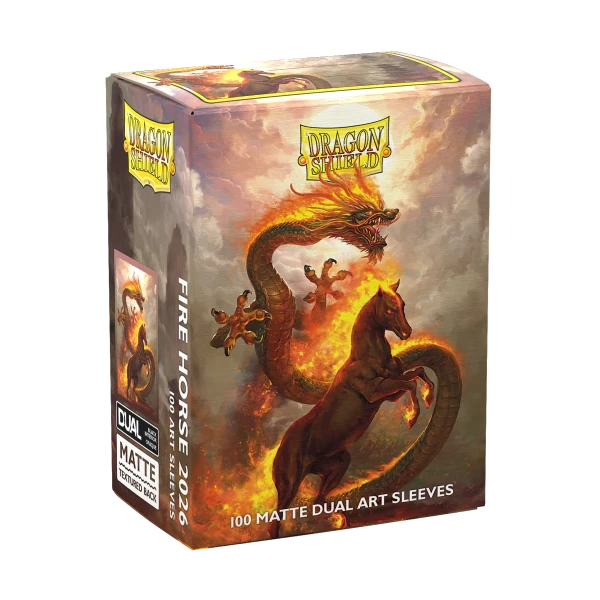 Dragon Shield Standard Dual Art Sleeves - Fire Horse (100 Sleeves)