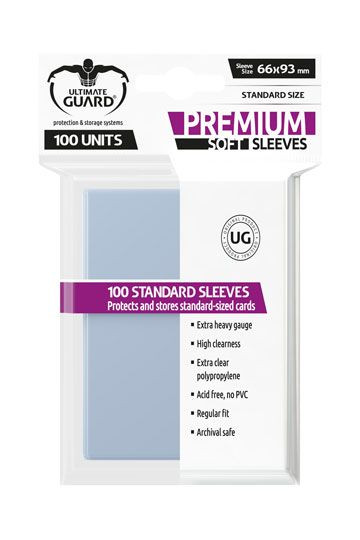 Ultimate Guard Premium Soft Sleeves Standardgröße Transparent (100)