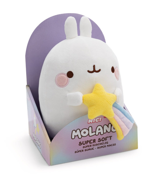 Molang - Plüsch Molang mit Sternschnuppe 16cm in Geschenkverpackung