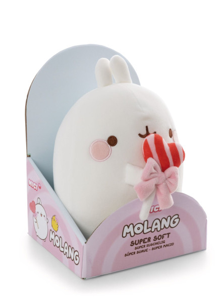 Molang - Kuscheltier Molang mit Lolli 24cm in Geschenkverpackung