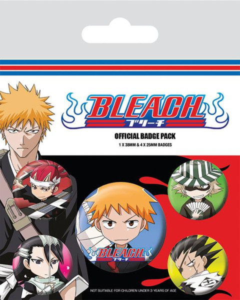 Button Badge Set: Bleach - Chibi Characters