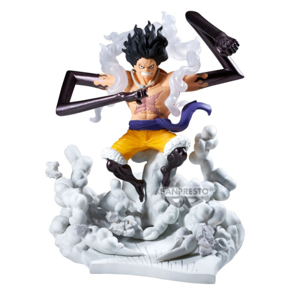 ONE PIECE - SENKOZEKKEI FIGURE - MONKEY D.LUFFY GEAR 4 15cm