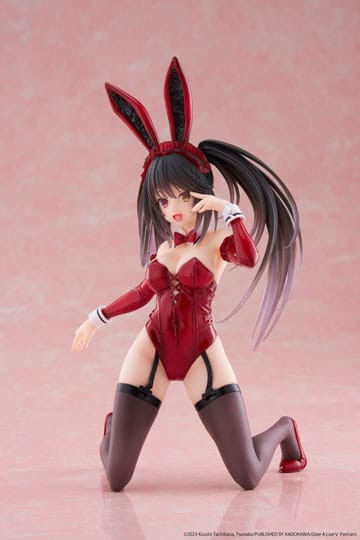 Figure: Date A Live V PVC Statue Desktop Cute Figure Kurumi Tokisaki Bunny Ver. 13 cm