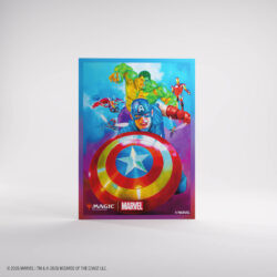 Magic: The Gathering | Marvel Super Heroes Premium Art Sleeves - Captain America, Team Leader