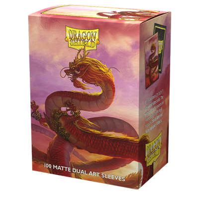 DRAGON SHIELD ART SLEEVES - STANDARD SIZE - MATTE DUAL - YEAR OF THE WOOD DRAGON (100 SLEEVES)