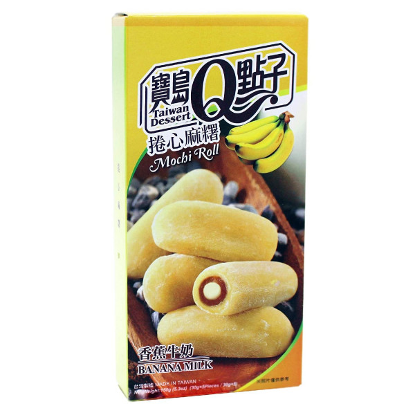 Snack: Mochi Roll - Banana / Banane Milk Box 150g