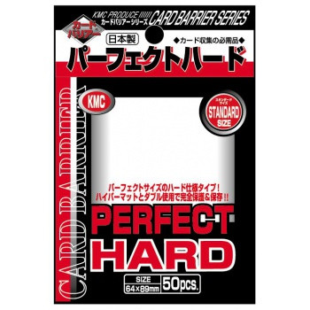 KMC Cardbarrier Sleeves Perfect Size - Perfect Hard Standard Size (50 Sleeves)