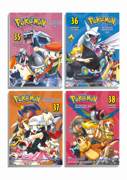 Pokemon - Manga Bundle 10 (Band 35-38) Diamant und Perl