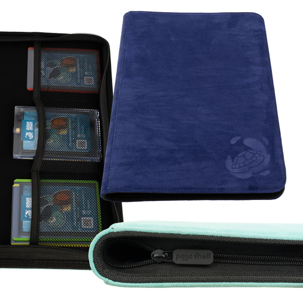Resiplush Zip Binder Card Album 9/18 Pocket Sideloading 360 - Indigo