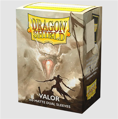 DRAGON SHIELD STANDARD SIZE MATTE DUAL SLEEVES - VALOR (100 SLEEVES)