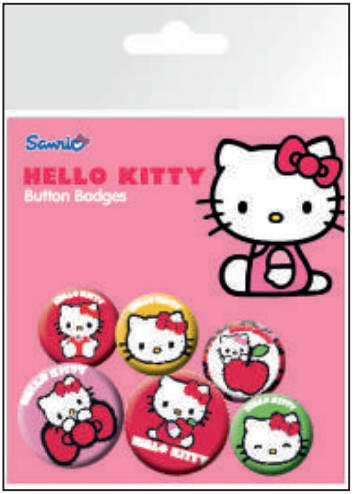 Button Badge Set: Sanrio Helly Kitty - Classic