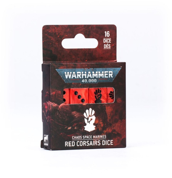 Warhammer 40,000: 43-115 Chaos Space Marines - Red Corsairs - Würfelset / Dice Set 2026