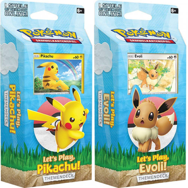 Pokemon Themendeck Lets Play Pikachu/Evoli DE