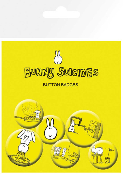 Button Badge Set: Bunny Suicides - The Dawn