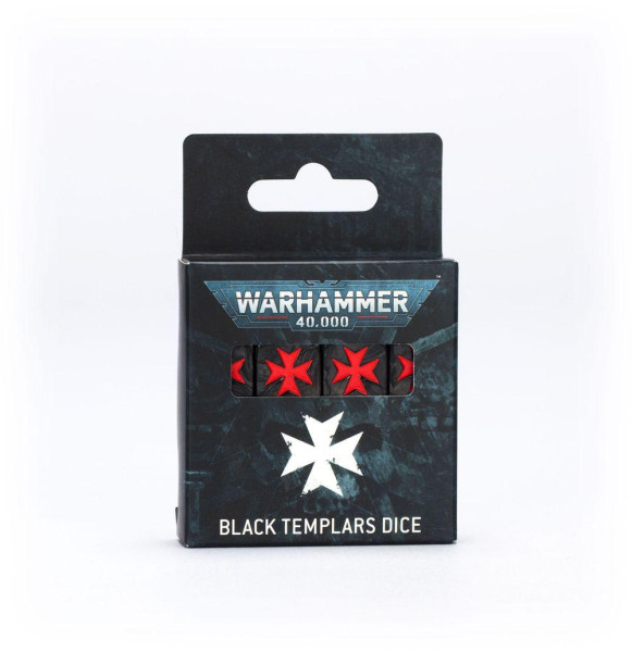 Warhammer Dice 40,000: 55-51 Black Templars Dice 2025