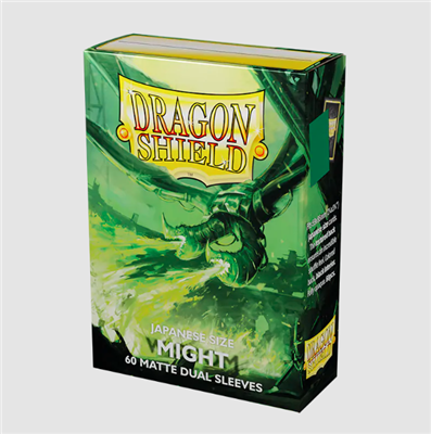 DRAGON SHIELD JAPANESE SIZE MATTE DUAL SLEEVES - MIGHT (60 SLEEVES)