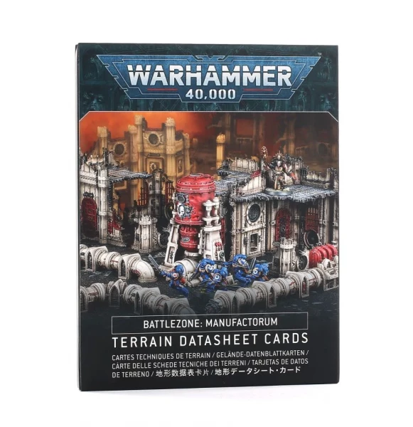 Warhammer 40,000: Battlezone: Manufactorum - Terrain Datasheet Cards (DE)