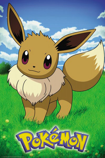 Poster: C62 Pokemon Eevee 91,5 x 61 cm