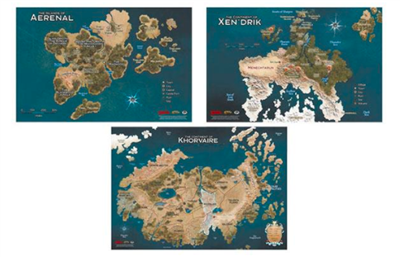 Dungeons & Dragons - Kartenset / Map Set - Eberron - DE