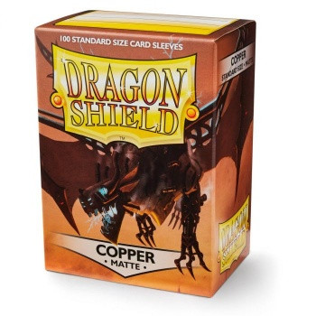 Dragon Shield Standard Matte Sleeves - Copper Draco Primus (100 Sleeves)