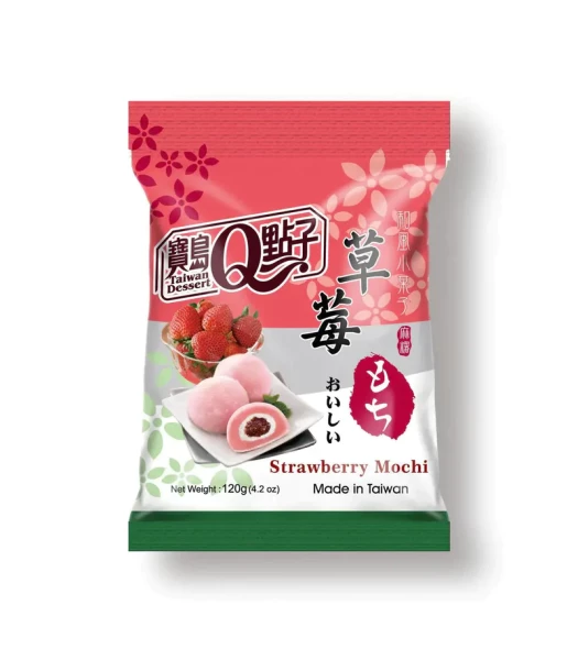 Snack: Mini Mochi - Strawberry Tüte 120g