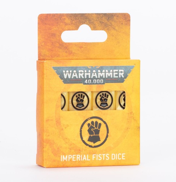 Warhammer 40,000: 55-64 Imperial Fists - Würfelset / Dice Set 2025