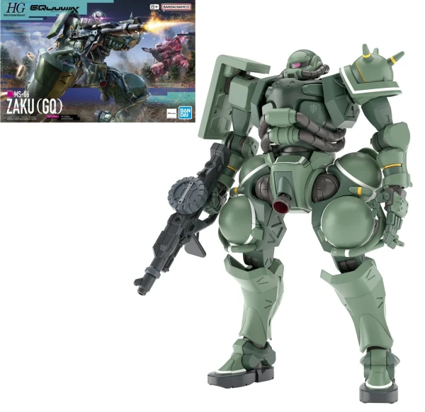 Model Kit: HG Gundam GQuuuuuuX 010 - MS-06 Zaku (GQ) 1/144