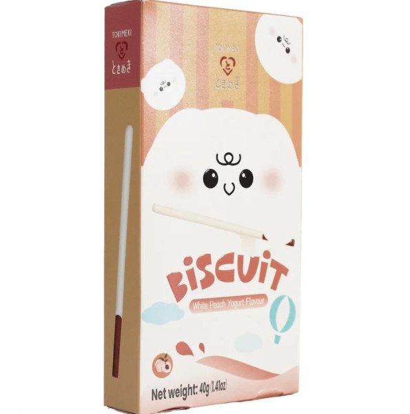 Snack: Biscuit Stick - White Peach Yogurt Flavour 40g