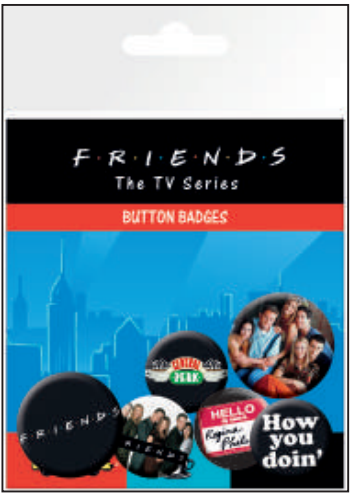 Friends Button Button Badge Set: FRIENDS - Characters | Schlüsselanhänger ...