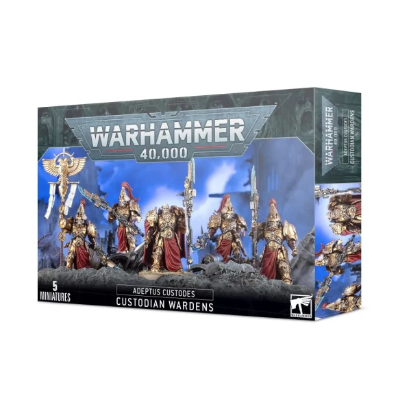 Warhammer 40,000: 01-11 Adeptus Custodes - Custodian Wardens Vexilus Praetor