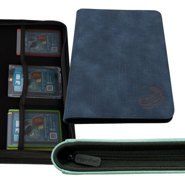 Caratex Zip Binder Card Album 9/18 Pocket Sideloading 360 - Night Blue