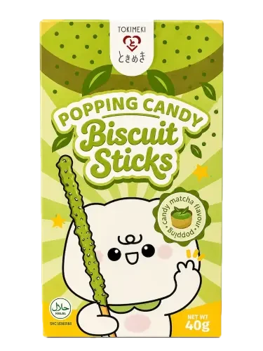 Snack: Biscuit Stick - Popping Candy Matcha Flavour 40g